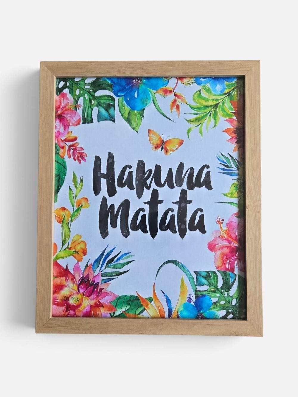 Hakuna Matata Tropical Floral Wall Art